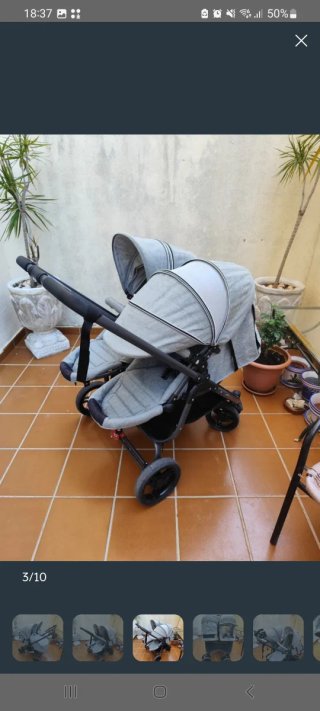 Carrito gemelar vendo o cambio por bugaboo bee
