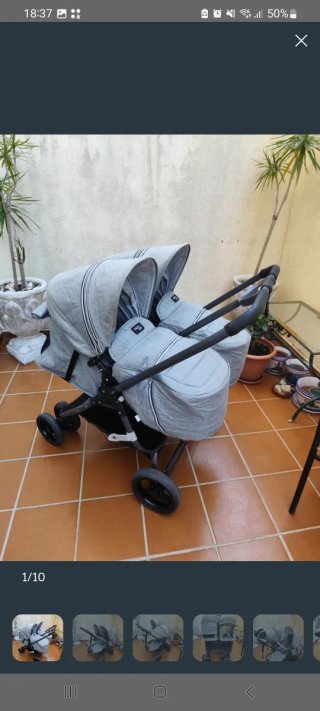 Carrito gemelar vendo o cambio por bugaboo bee