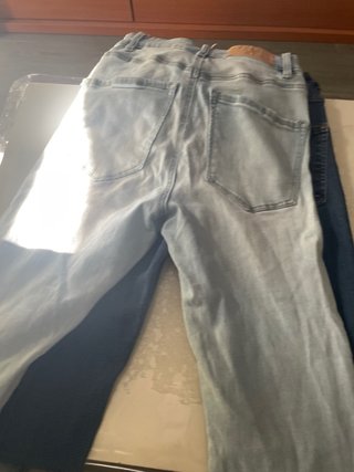 Pantalones vaqueros azules y verdes Talla S.Son 3