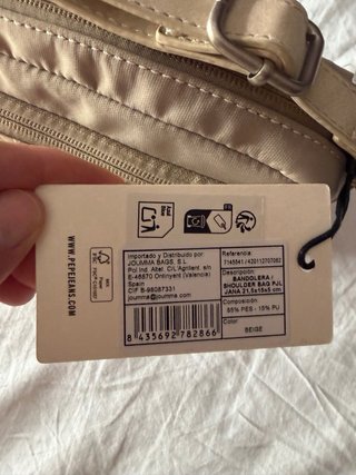 Bolso bandolera beige. Pepe Jeans