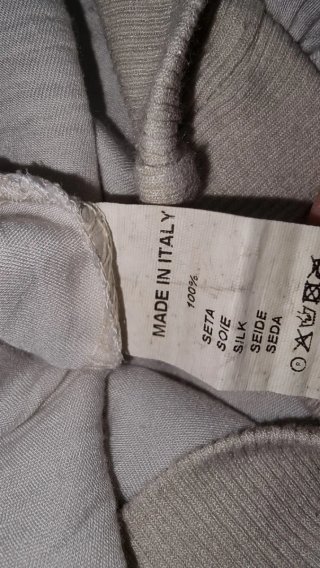 Abito in seta made in Italy.