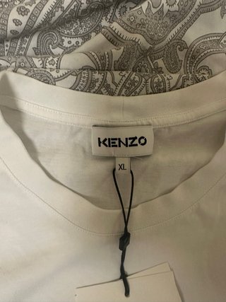 Camiseta Kenzo XL Tigre Paris Blanca sin estrenar