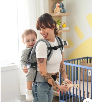 Mochila Portabebés Ergonómica Lino Rojo
