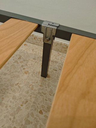 Somier 105x180cm Metal y Madera con patas