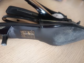 Zapatos charol negros talla 39