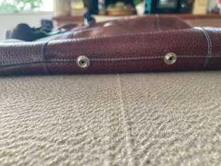 Borsa Gabs pelle marrone e turchese