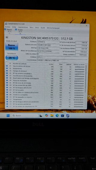 Disco SSD Kingston KC400 512GB 100% en Buen Estado