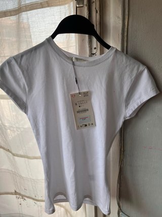 Camiseta básica blanca talla S