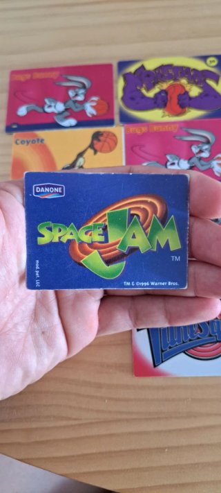Lote Tarjetas Space Jam Danone 90s