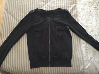 Chaqueta Stradivarius Negra Talla S