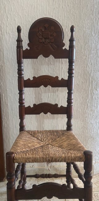 6 Sillas Madera Estilo Castellano