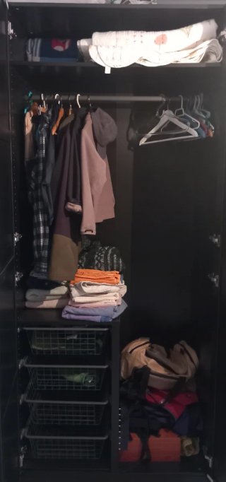Armario Ropero IKEA Negro Madera