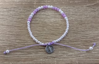 Pulsera bisutería con medalla de San judas Tadeo