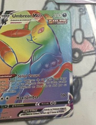 Umbreon VMAX Arcoíris Carta Pokémon