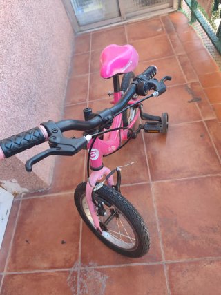 Bicicleta infantil rosa B-PRO