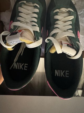Zapatillas Nike Cortez Verde y Rosa