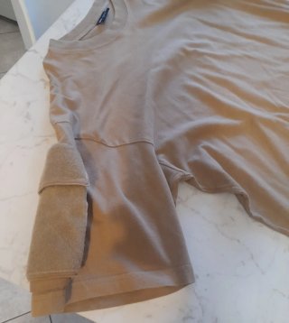 Maglietta T-shirt tan  con velcro
