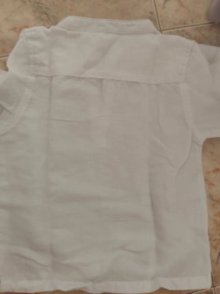 Camisa niño cuello mao Sfera blanca