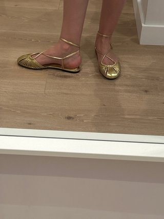 Bailarinas doradas Zara Talla 38