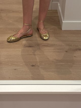 Bailarinas doradas Zara Talla 38
