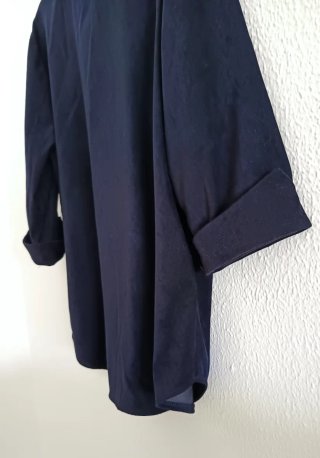 Camisa azul marino mujer manga 3/4 talla 48/50