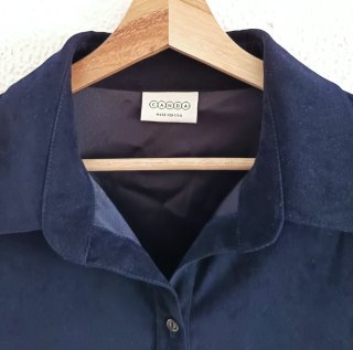 Camisa azul marino mujer manga 3/4 talla 48/50
