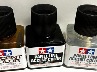 Tamiya Panel liner Color set di 4 pcs . New !!