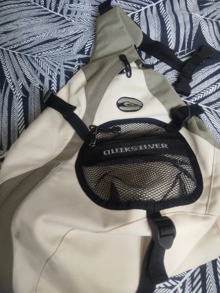 Bolso Quiksilver Vintage Y2K Sling Bag Beige/Oliva