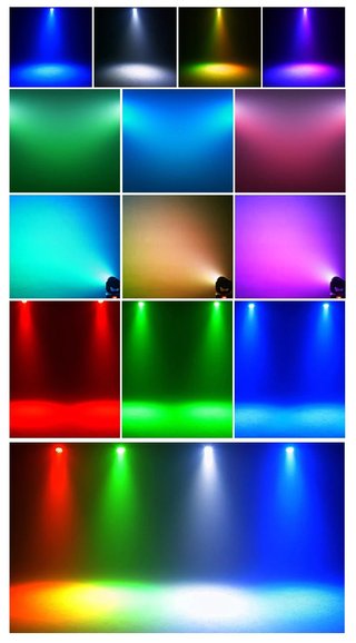 OFERTON 4 Cabezas Móviles 90w RGB DMX