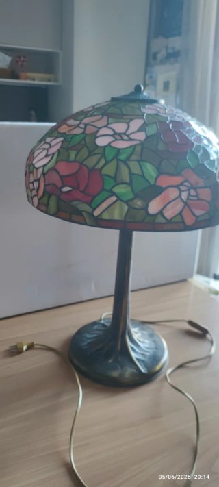 Lampada Tiffany Vetro e Metallo