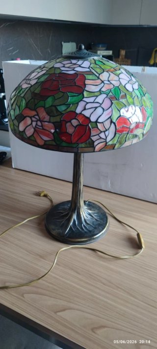 Lampada Tiffany Vetro e Metallo