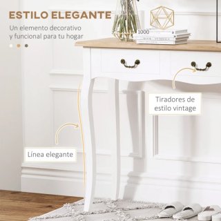 Consola Retro Madera Cajones