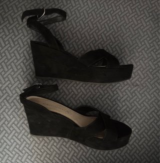 Sandalias negras Atmosphere plataforma