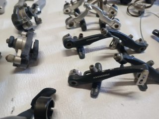 Lote vintage frenos y manetas bici