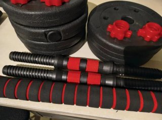 2 en 1 Mancuernas Ajustables 15kg
