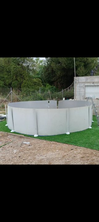 Piscina Gre de chapa 5m SIN LINER(LONA) leer bien