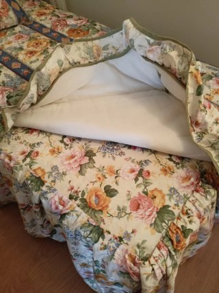 Dos juegos de Colcha de Cama de flores de 90cm