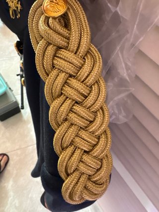 Traje de Gala Infantería Mujer Azul y Dorado