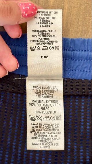 Pantalón Corto Adidas Vintage Azul Talla XL