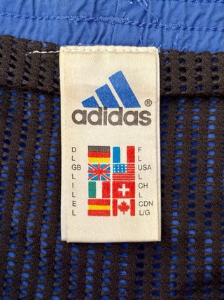 Pantalón Corto Adidas Vintage Azul Talla XL