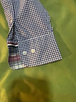Camisa Paul & Shark cuadros azul y blanco
