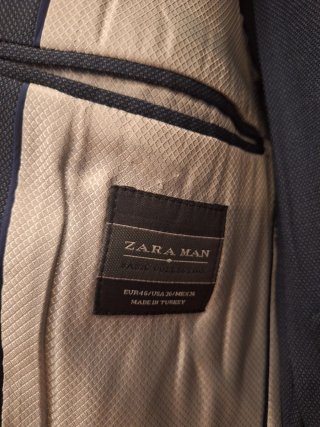 Traje Zara Man Azul Marino Talla M