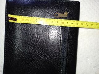 Cartera de mano piel negra