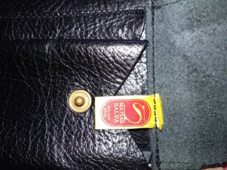 Cartera de mano piel negra