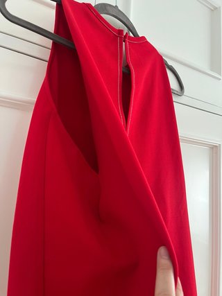 Vestido rojo sin mangas