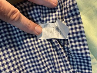 Camisa Paul & Shark Cuadros Vichy Azul/Blanco