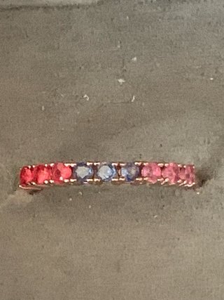 Anillo Zafiros Multicolor