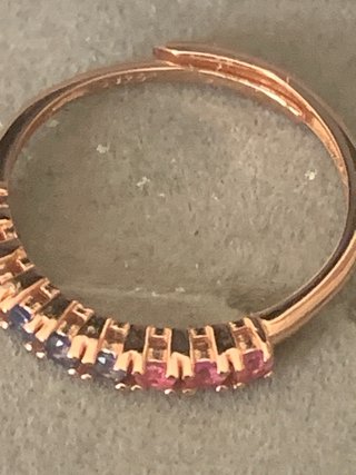 Anillo Zafiros Multicolor