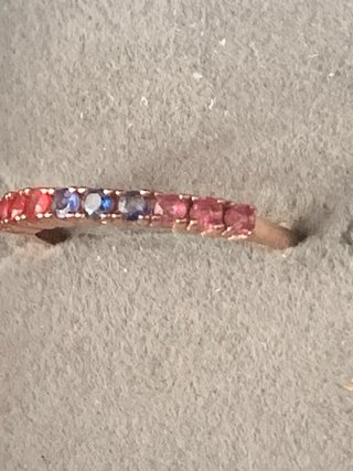 Anillo Zafiros Multicolor