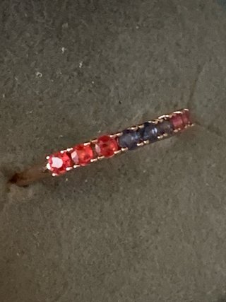 Anillo Zafiros Multicolor
